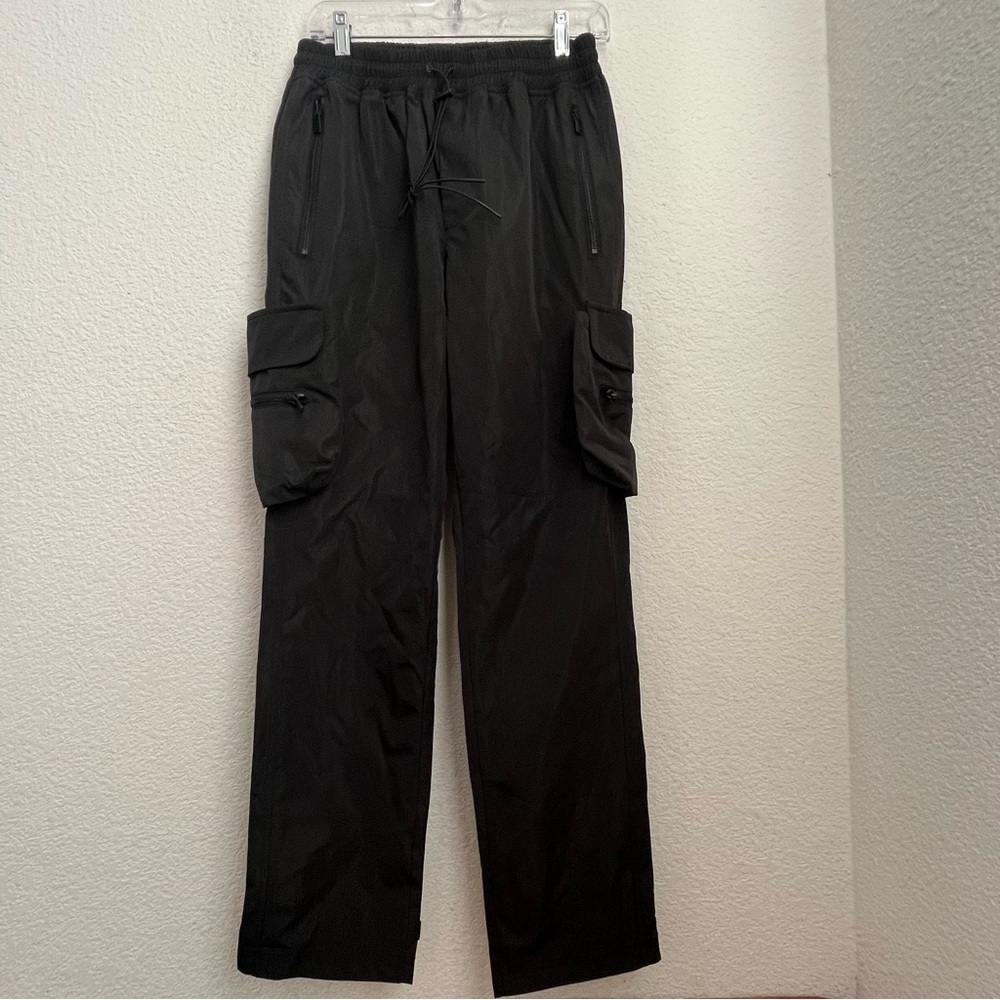 Represent Clo Matte Nylon Tech Black Cargo Pants Removable Pocket Mens Sz M